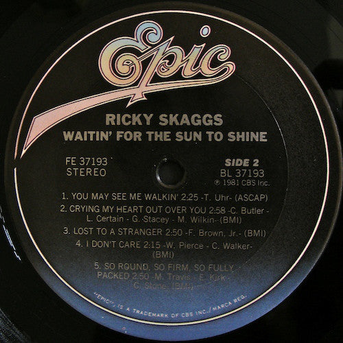 Skaggs, Ricky - Waitin' For The Sun To Shine (VG+) (Vinyl LP)