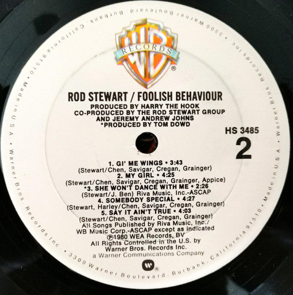 Stewart, Rod - Foolish Behaviour (NM or M-) (Vinyl LP)