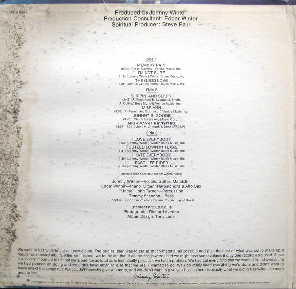 Winter, Johnny - Second Winter (VG+) (Vinyl LP)