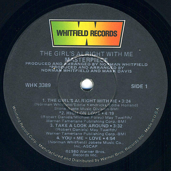 Masterpiece - The Girl's Alright With Me (VG+) (Vinyl LP)