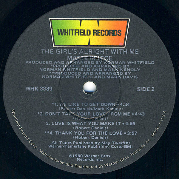 Masterpiece - The Girl's Alright With Me (VG+) (Vinyl LP)
