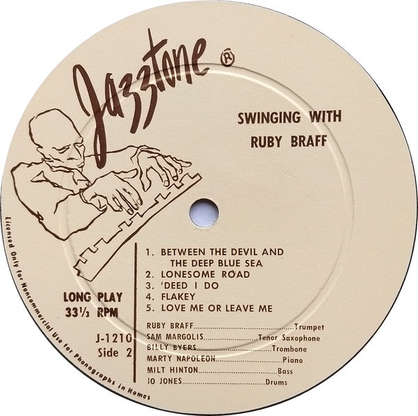 Braff, Ruby - Swinging With Ruby Braff (VG) (Vinyl LP)
