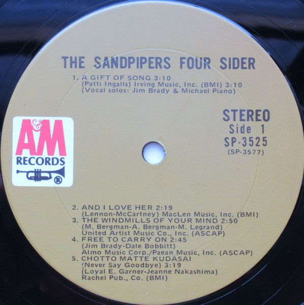 Sandpipers - Foursider (VG) (Vinyl LP)