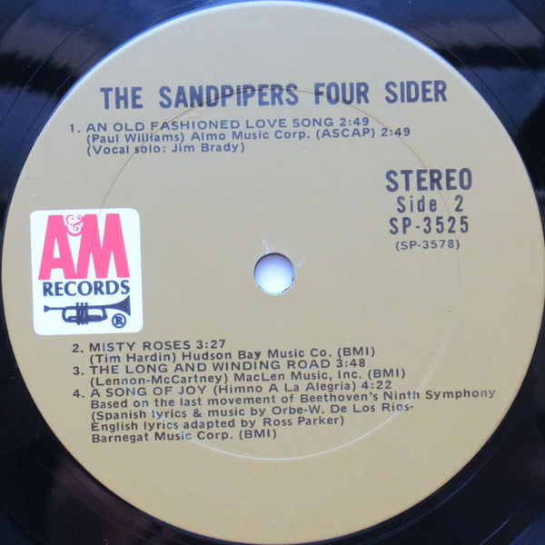 Sandpipers - Foursider (VG) (Vinyl LP)