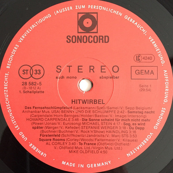 Various - Hitwirbel (VG) (Vinyl LP)
