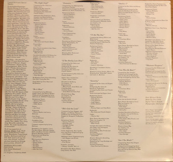 Williams, Vanessa - The Right Stuff (VG) (Vinyl LP)