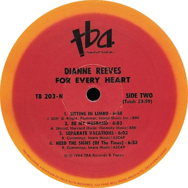 Reeves, Dianne - For Every Heart (NM or M-) (Vinyl LP)