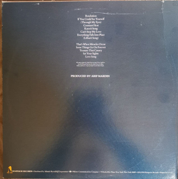 Pratt, Andy - Resolution (VG) (Vinyl LP)