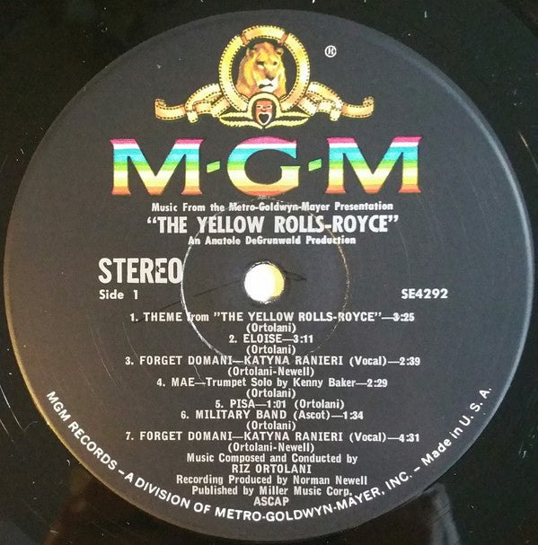 The Yellow Rolls-Royce (Original Soundtrack) (VG+) (Vinyl LP)