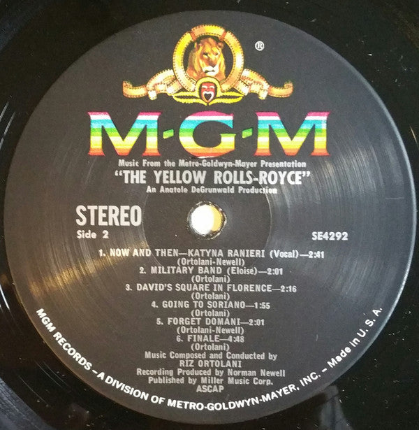 The Yellow Rolls-Royce (Original Soundtrack) (VG+) (Vinyl LP)