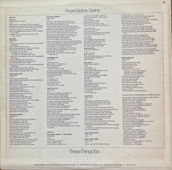 Pearls Before Swine - These Things Too (VG) (Vinyl LP)