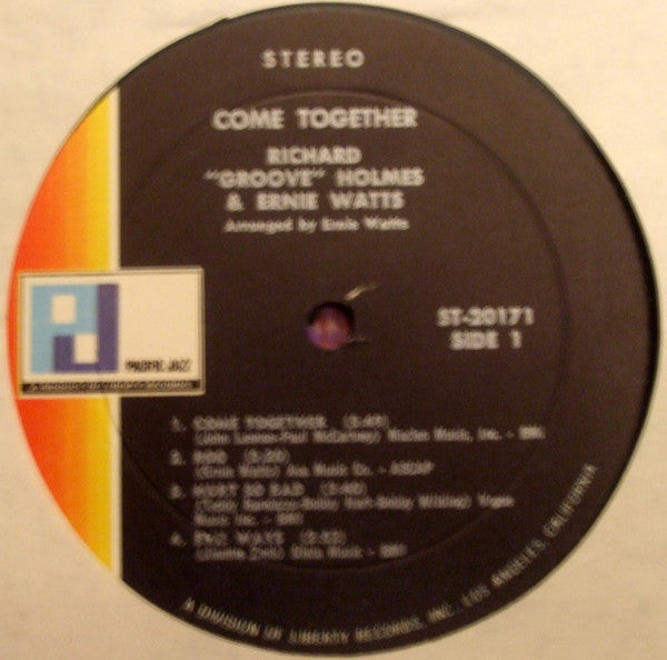 Holmes, Richard "Groove" And Ernie Watts - Come Together (VG) (Vinyl LP)