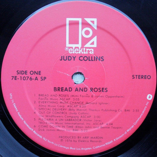Collins, Judy - Bread & Roses (VG) (Vinyl LP)