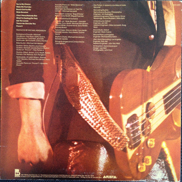 Henderson, Michael - Wide Receiver (VG) (Vinyl LP)