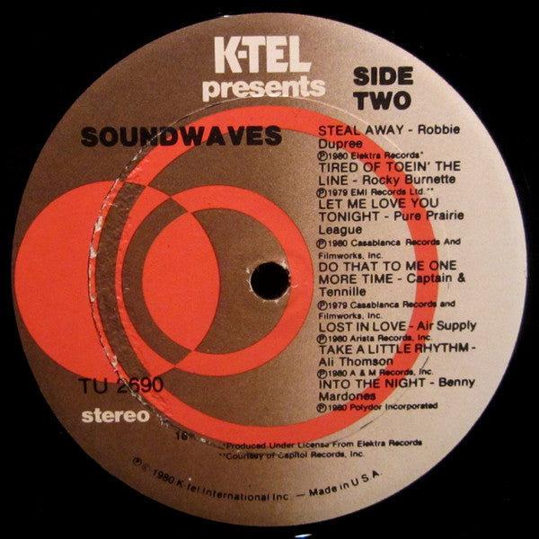 Various - Soundwaves (Today's Top Hits And Stars) (Vinyl, VG) (Vinyl LP)