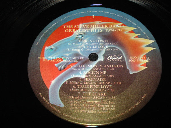 Miller, Steve Band - Greatest Hits 1974-78 (Vinyl, VG+) (Vinyl LP)