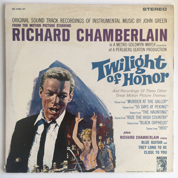Green, Johnny / Richard Chamberlain / Various - Twilight Of Honor (VG+) (Vinyl LP)