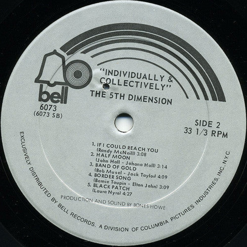 5th Dimension - Individually & Collectively (Vinyl, VG) (Vinyl LP)