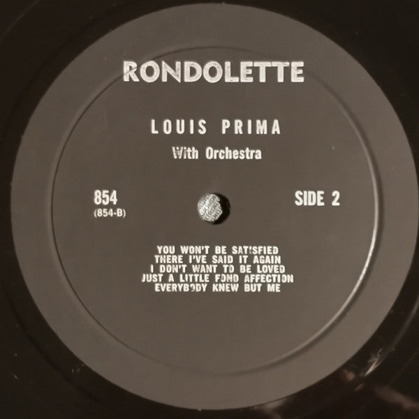 Prima, Louis - Louis Prima With Orchestra (Vinyl, VG) (Vinyl LP)