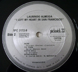 Almeida, Laurindo - I Left My Heart In San Francisco (VG+) (Vinyl LP)
