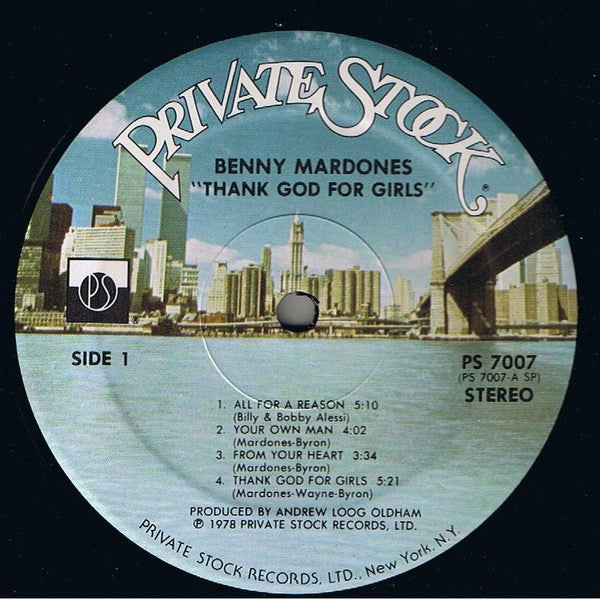 Mardones, Benny - Thank God For Girls (VG+) (Vinyl LP)