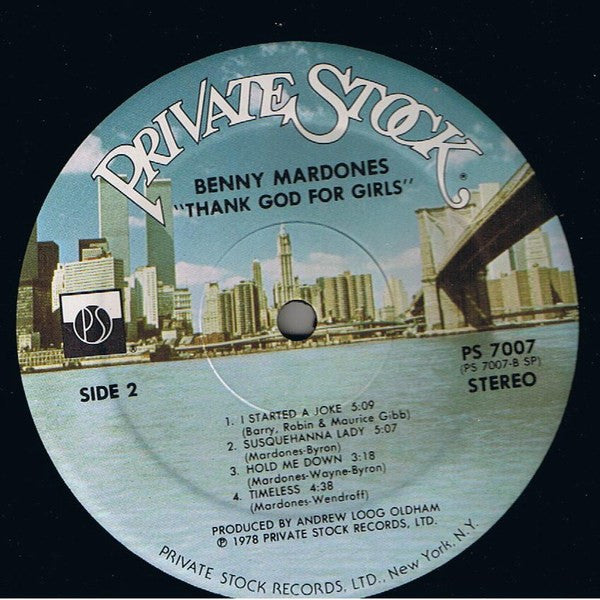 Mardones, Benny - Thank God For Girls (VG+) (Vinyl LP)