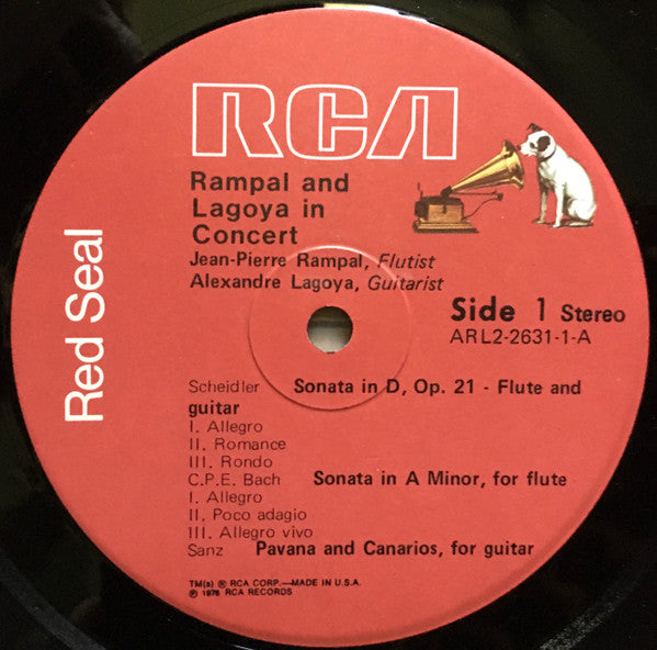 Rampal And Lagoya - Rampal And Lagoya In Concert (Vinyl, VG+) (Vinyl LP)