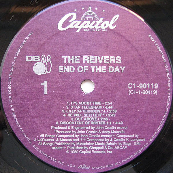 Reivers - End Of The Day (Vinyl, VG+) (Vinyl LP)