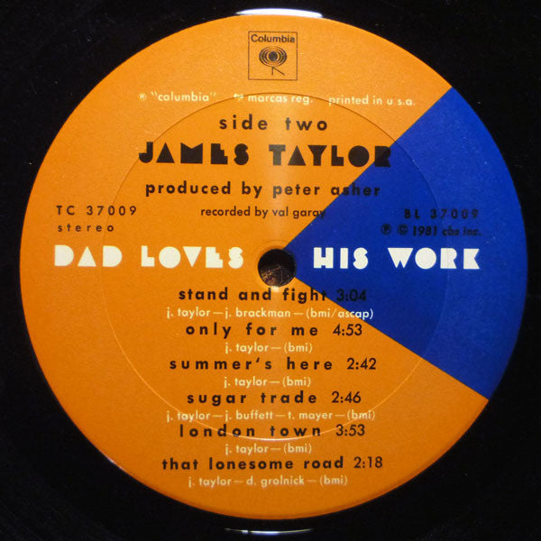 James Taylor, James  - Dad Loves His Work (Vinyl, VG+) (Vinyl LP)