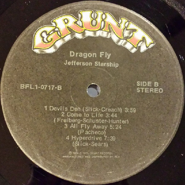 Jefferson Starship - Dragon Fly (Vinyl, VG) (Vinyl LP)