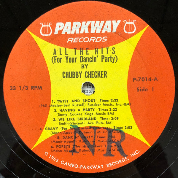 Checker, Chubby - All The Hits (For Your Dancin' Party) By Chubby Checker (Vinyl, VG+) (Vinyl LP)