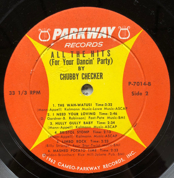 Checker, Chubby - All The Hits (For Your Dancin' Party) By Chubby Checker (Vinyl, VG+) (Vinyl LP)