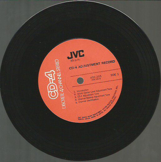 CD-4 - CD-4 Adjustment Record (VG+) (Vinyl LP)