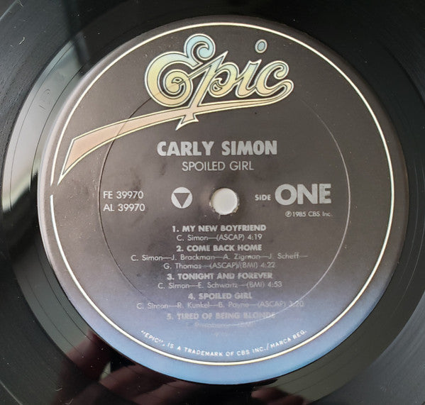 Simon, Carly - Spoiled Girl (VG+) (Vinyl LP)