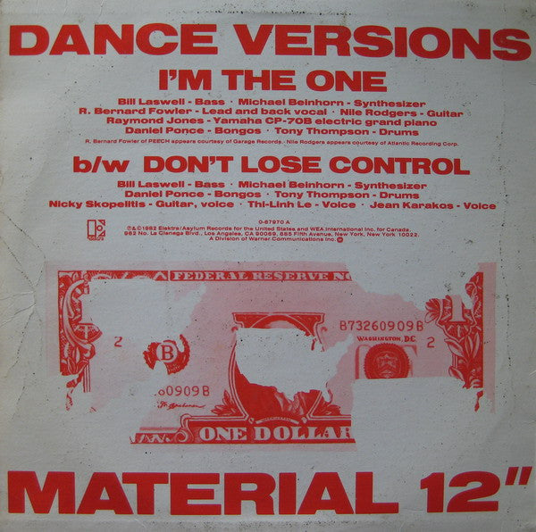 Material - I'm The One (VG) (Vinyl LP)