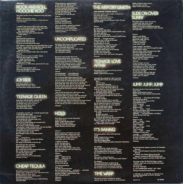 Derringer, Rick - All American Boy (NM or M-) (Vinyl LP)