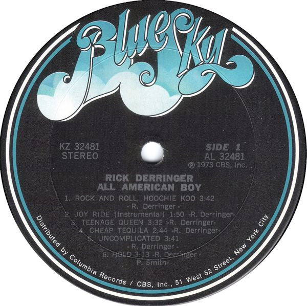 Derringer, Rick - All American Boy (VG+) (Vinyl LP)