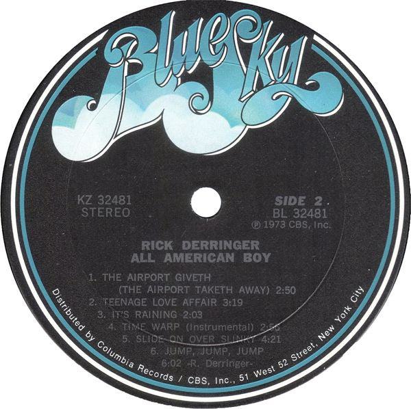 Derringer, Rick - All American Boy (VG+) (Vinyl LP)