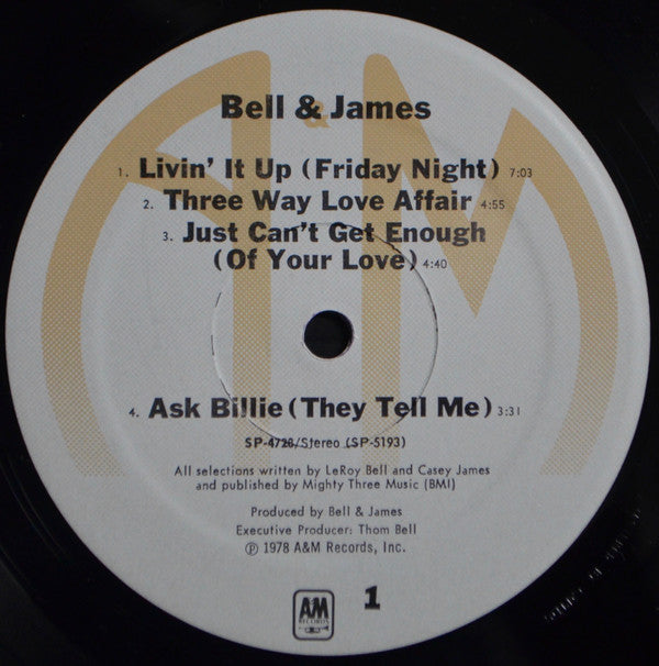 Bell & James - Bell & James (VG+) (Vinyl LP)