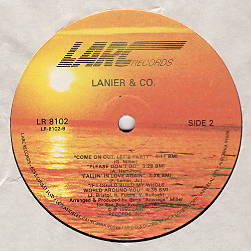 Lanier & Co. - Lanier & Co. (VG) (Vinyl LP)