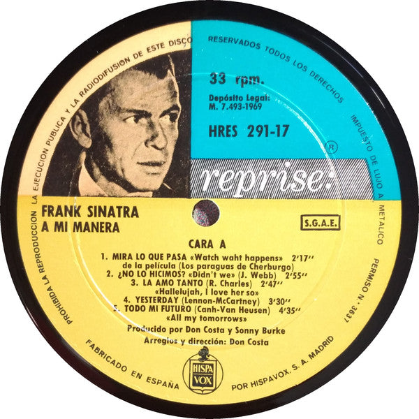 Sinatra, Frank - A Mi Manera (Vinyl, VG+) (Vinyl LP)