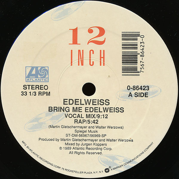Edelweiss - Bring Me Edelweiss (VG+) (Vinyl LP)