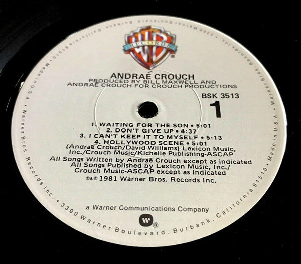 Crouch, Andrae - Don't Give Up (VG+) (Vinyl LP)