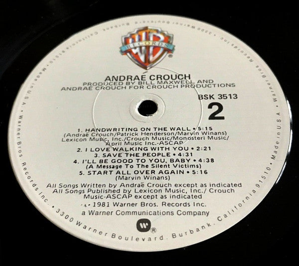 Crouch, Andrae - Don't Give Up (VG+) (Vinyl LP)