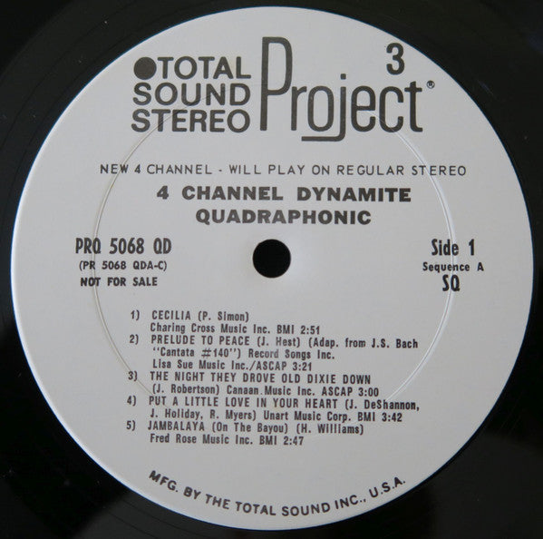 Enoch Light - 4 Channel (Quadraphonic) Dynamite (VG+) (Vinyl LP)