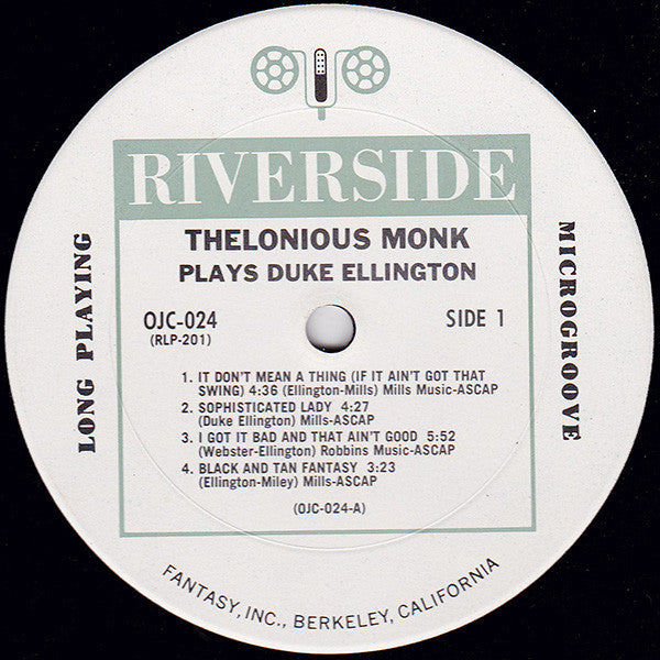 Monk, Thelonious - Thelonious Monk Plays Duke Ellington (Vinyl, NM or M-) (Vinyl LP)