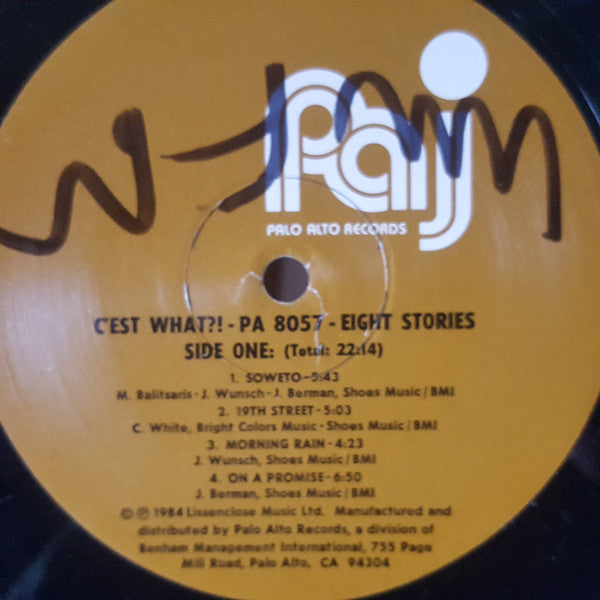 C'est What?! - Eight Stories (VG+) (Vinyl LP)