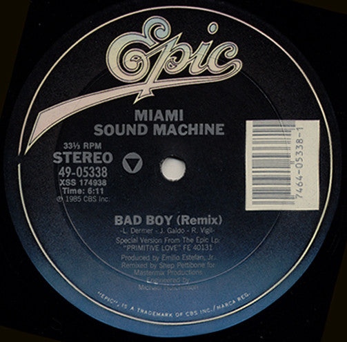 Miami Sound Machine - Bad Boy (Remix) (M) (Vinyl LP)