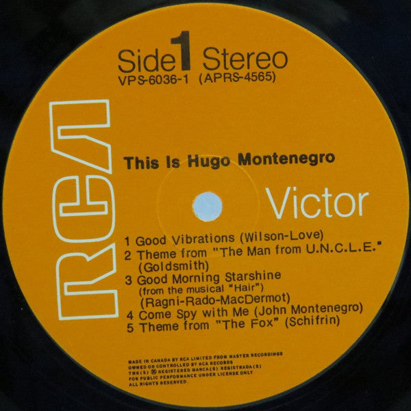 Montenegro, Hugo - This Is Hugo Montenegro (VG) (Vinyl LP)