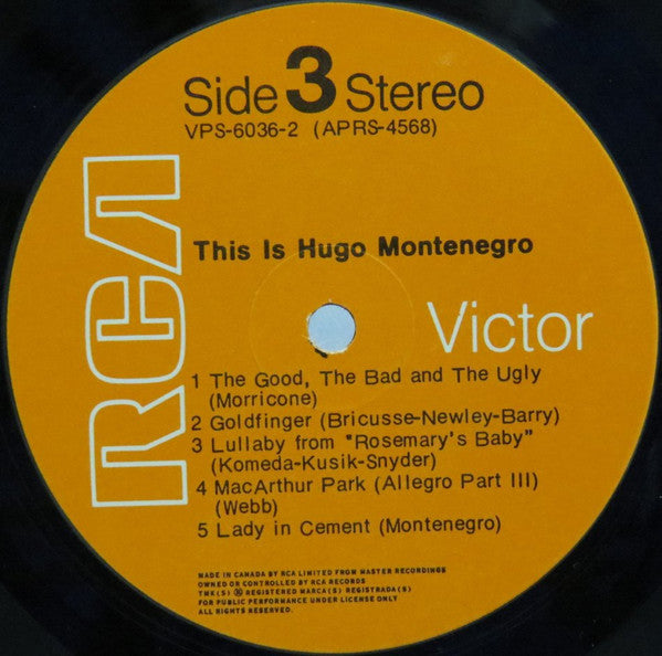 Montenegro, Hugo - This Is Hugo Montenegro (VG) (Vinyl LP)